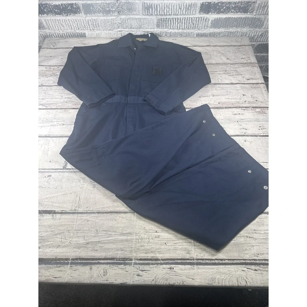 C.E. Schmidt Workwear Coveralls Mens Blue Cotton Twill Jumpsuit Size M